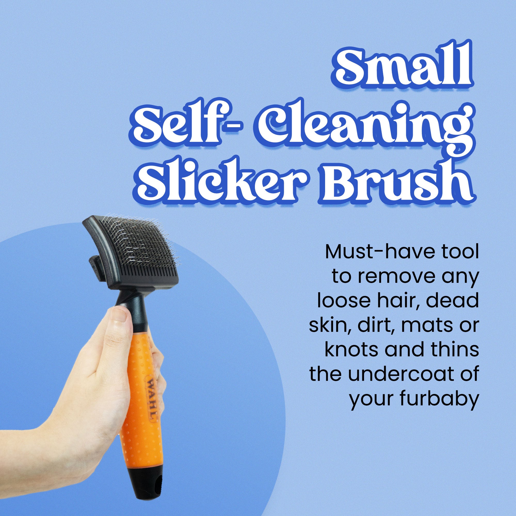 Wahl Self-Cleaning Slicker Brush For Dogs (Small)