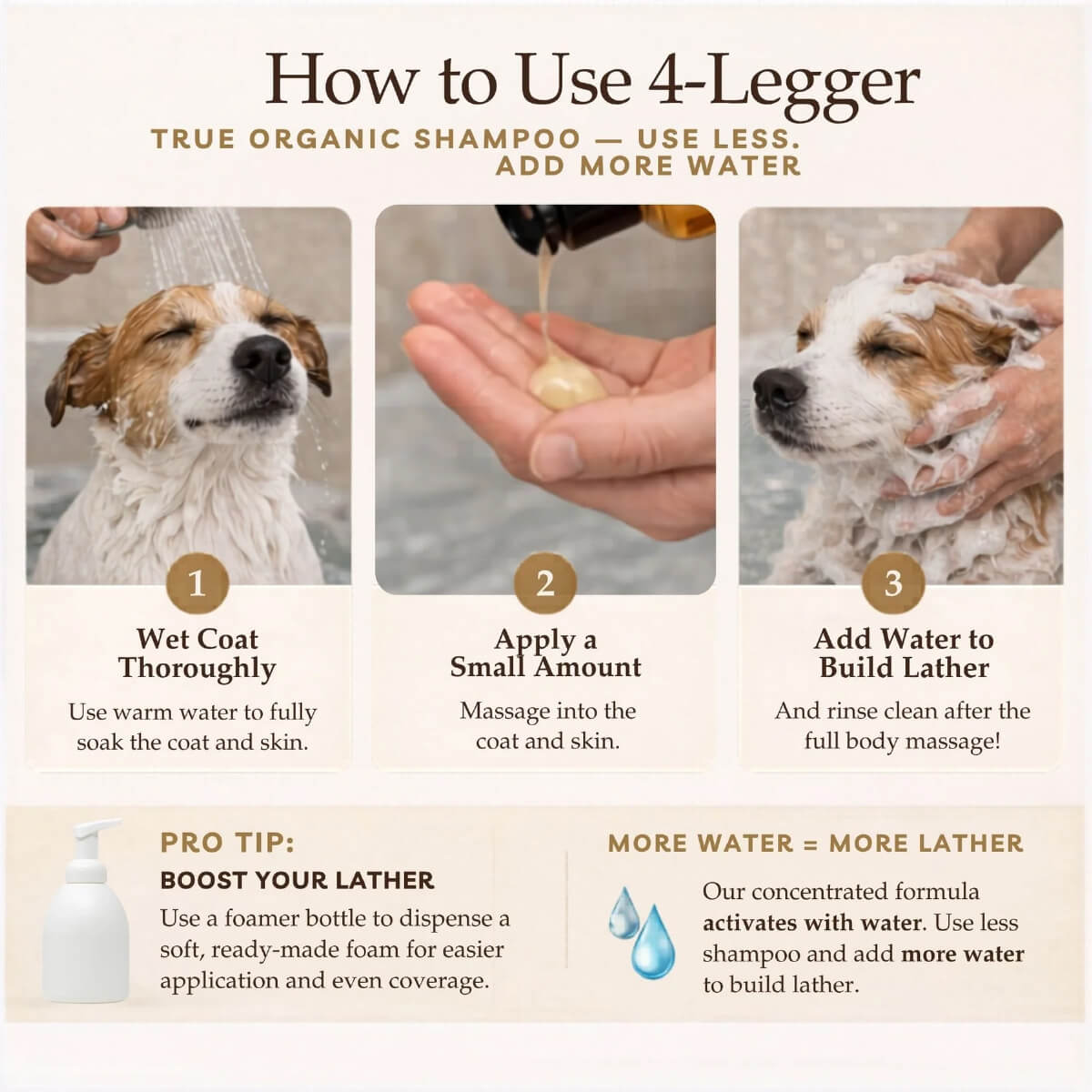 4-Legger Organic Oatmeal Shampoo with Lavender & Aloe