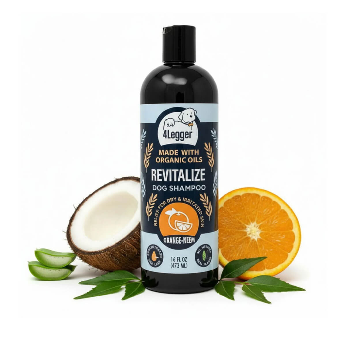 4-Legger Revitalize Shampoo | Neem With Sweet Orange Essential Oil