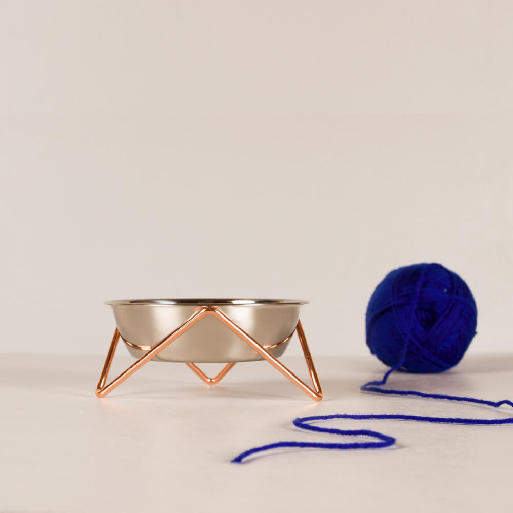 Bendo Large Pet Bowl | Black & Blush