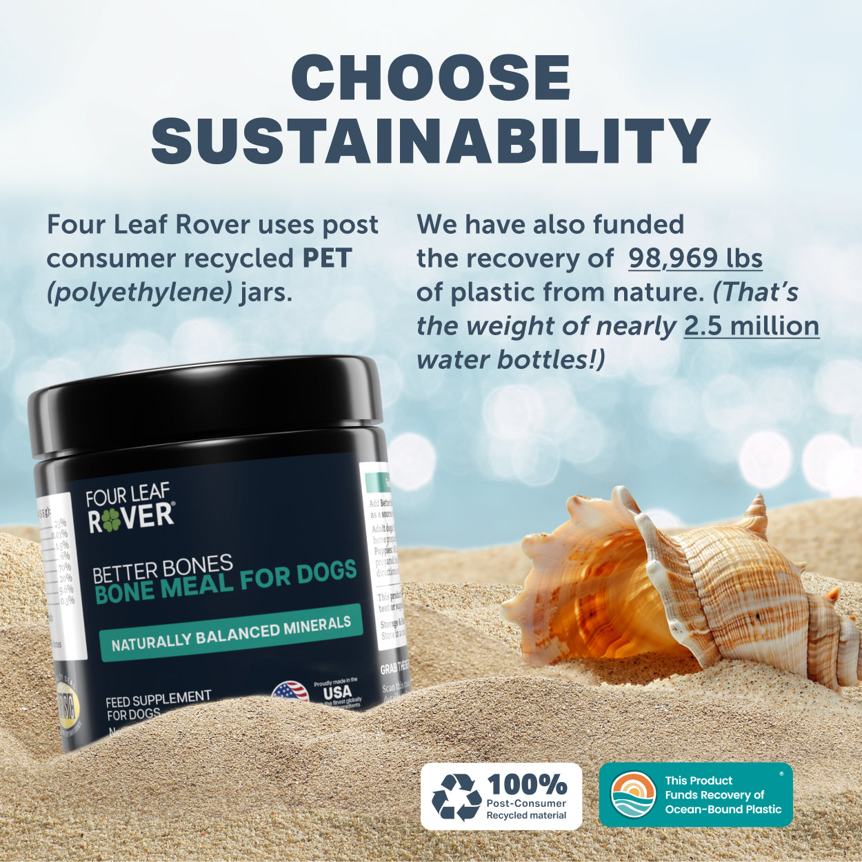 Four Leaf Rover Better Bones | Dried Bone For Homemade Diets