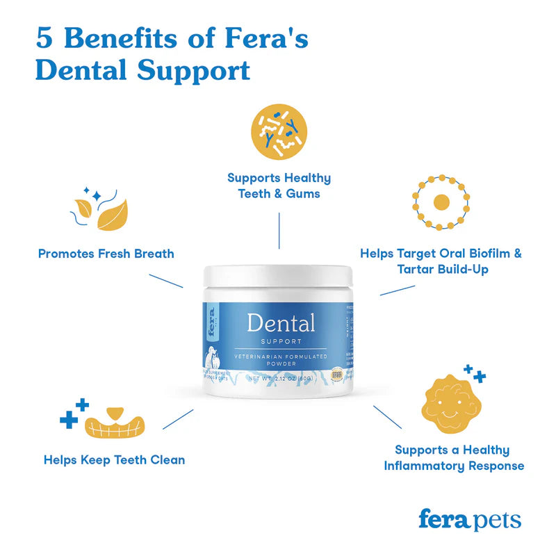 Fera Pets Dental Powder for Cats and Dogs