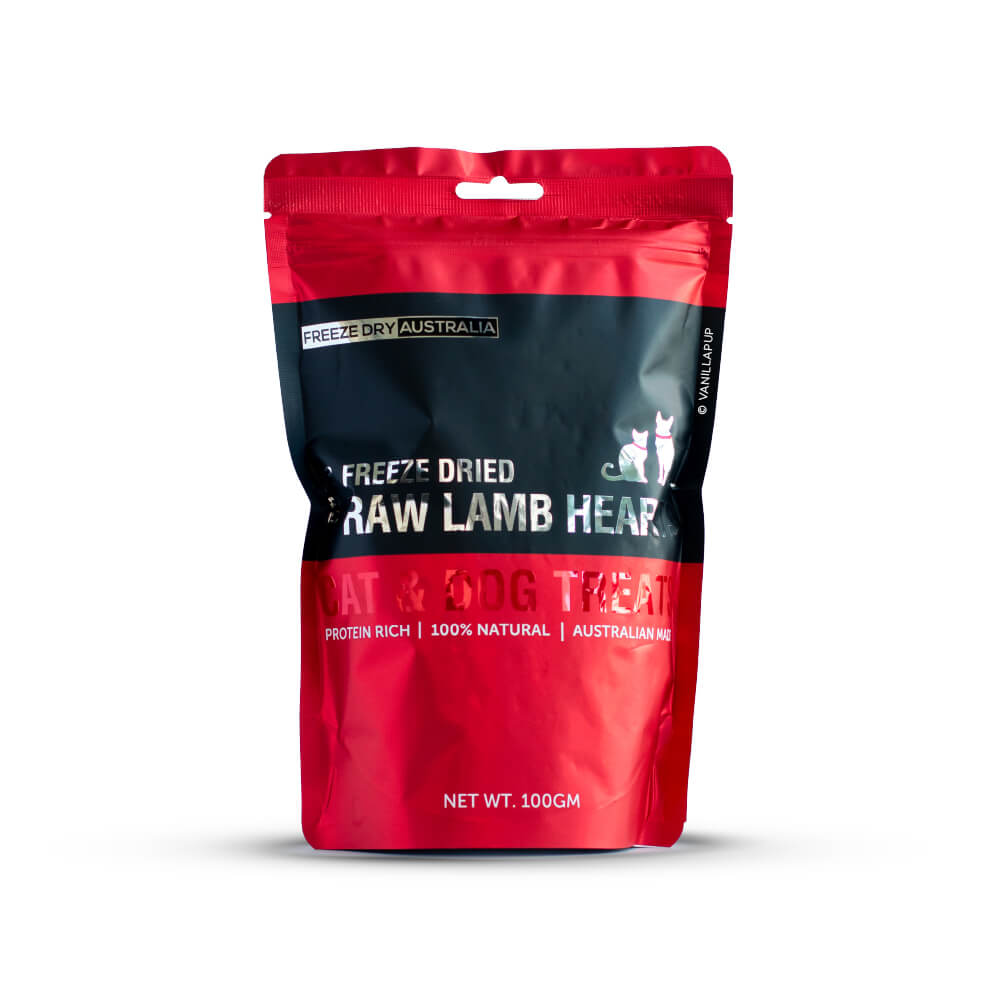Freeze Dry Australia Lamb Hearts 100g