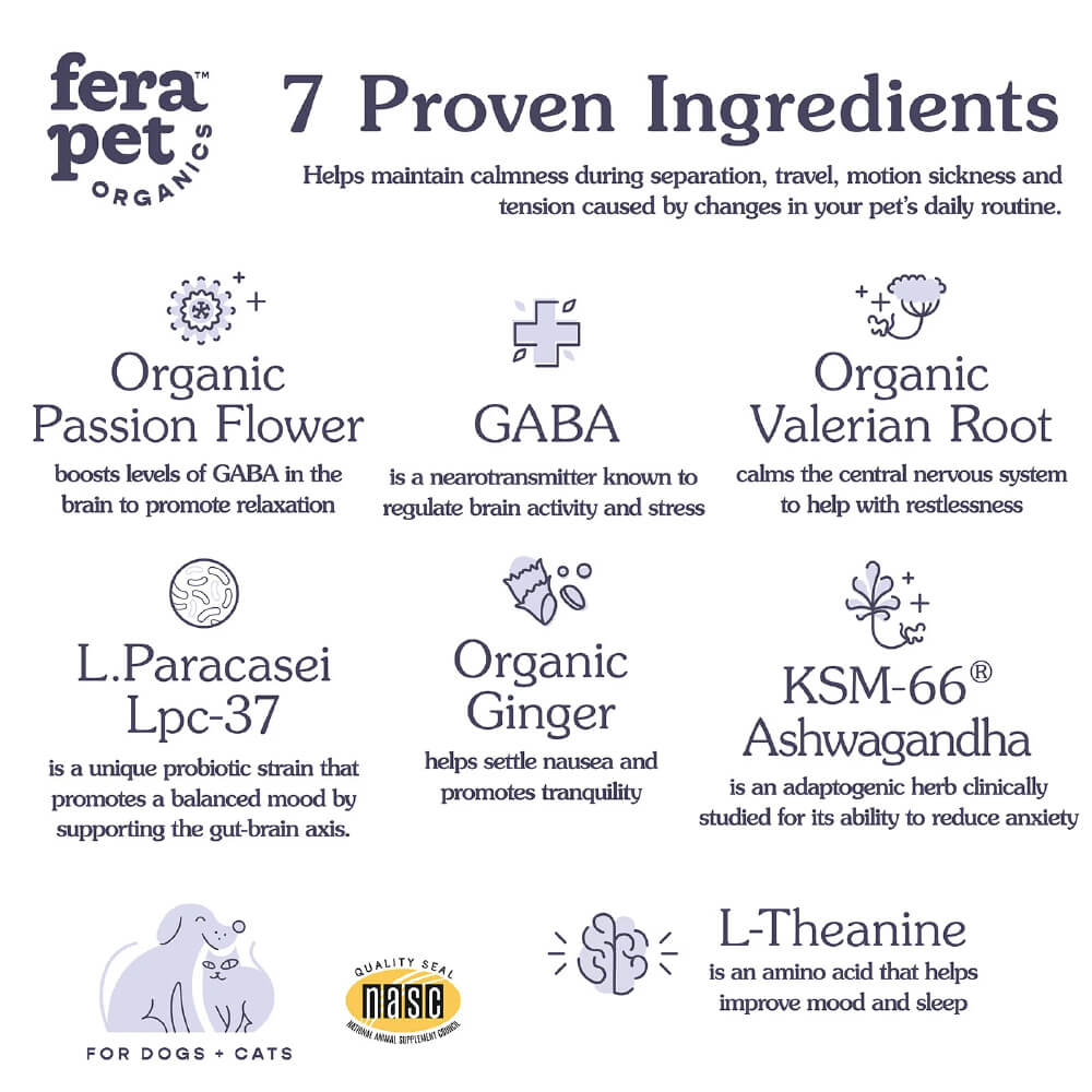 Fera Calming Support for Dogs and Cats