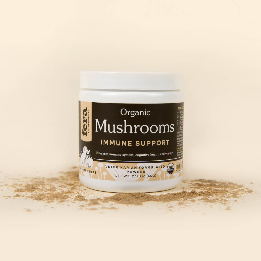 Fera Pets USDA Organic Mushroom Blend for Immune Support