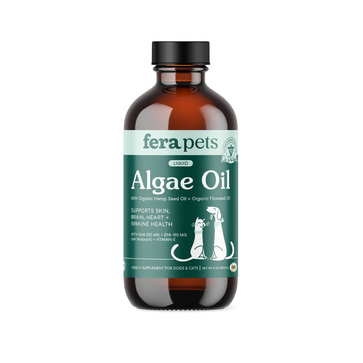 Fera Pets Vegan Omega-3, 6, 9s Algae Oil