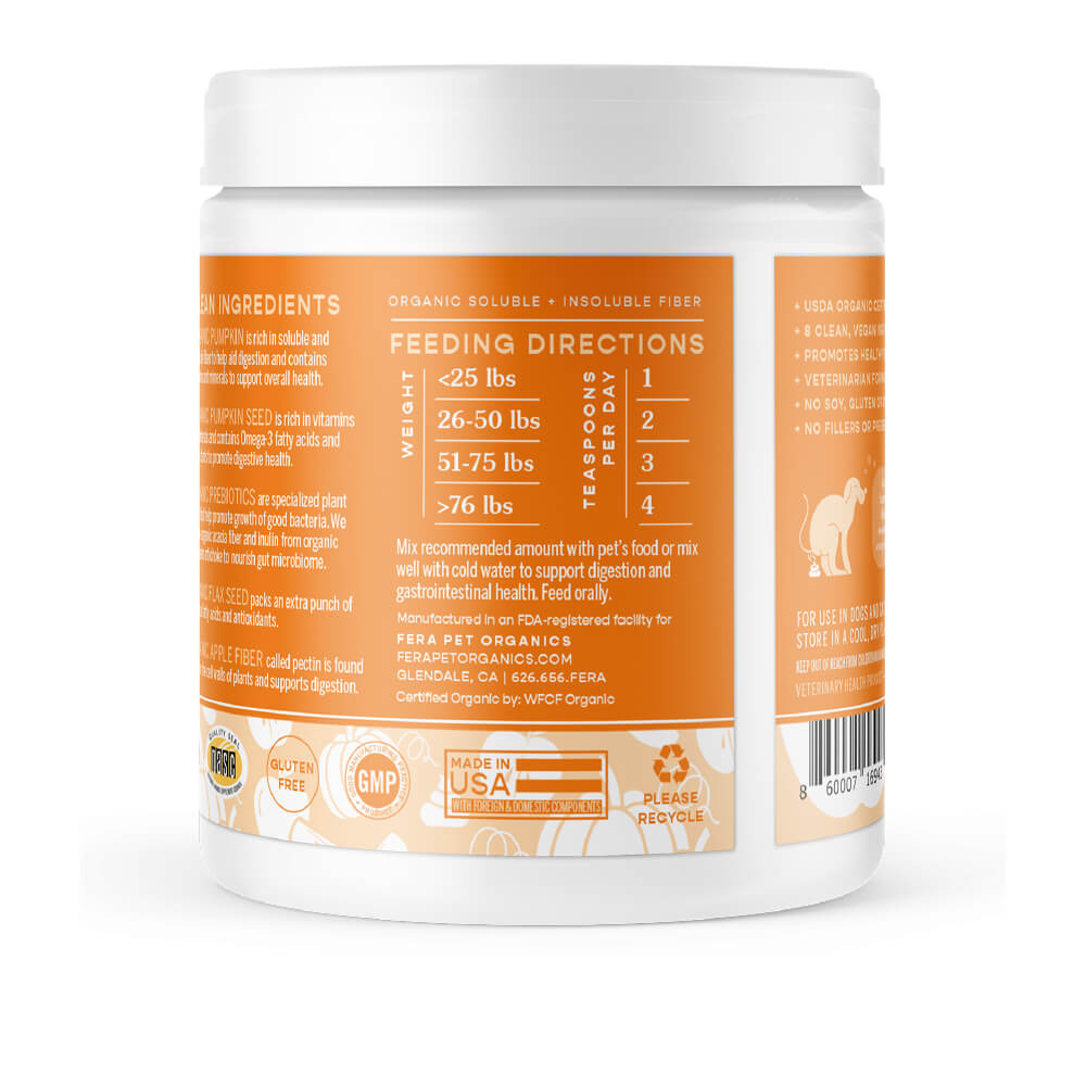 Fera Pumpkin Plus Fibre Support for Dogs and Cats