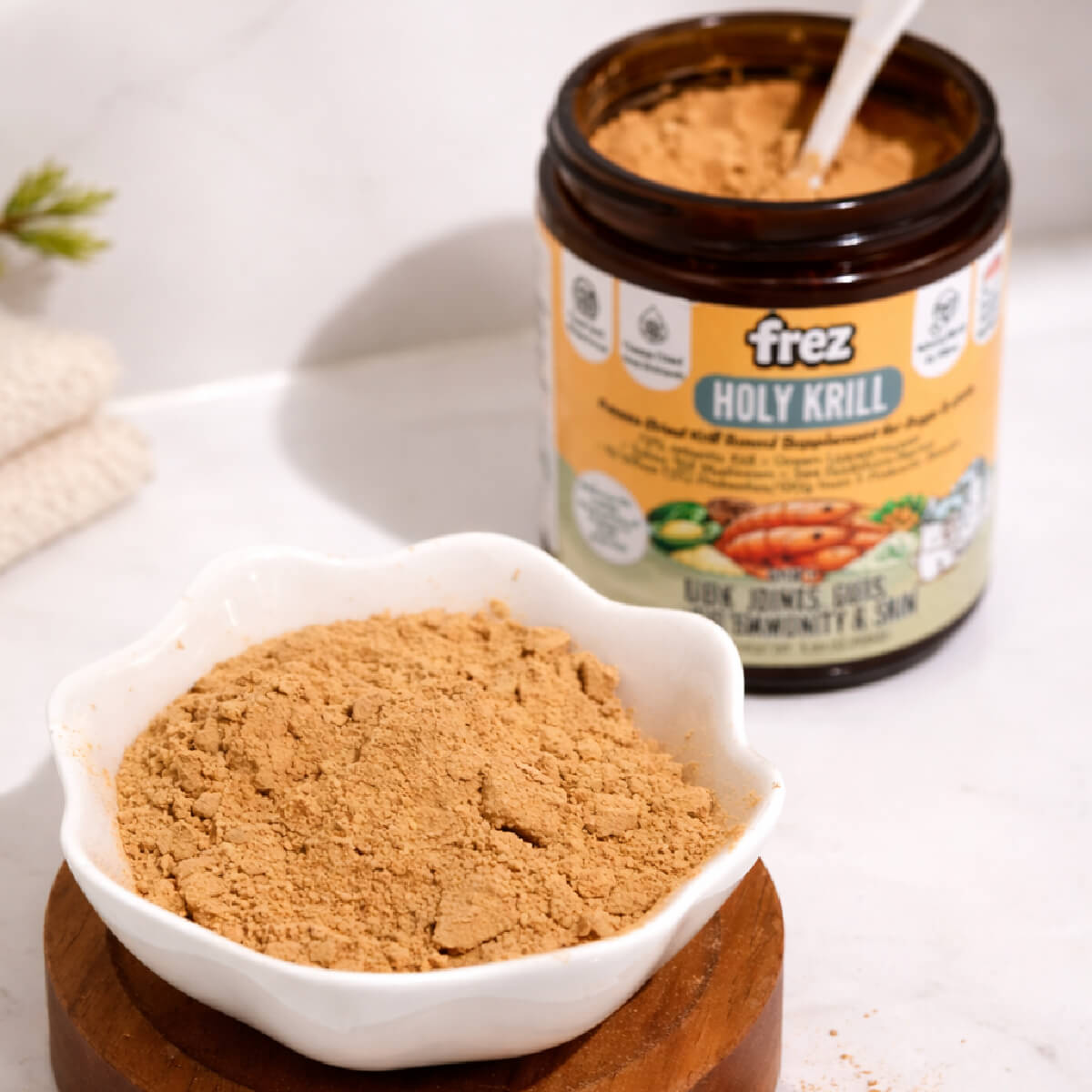 Frez Holy Krill Freeze Dried Krill Based Supplement for Cats and Dogs