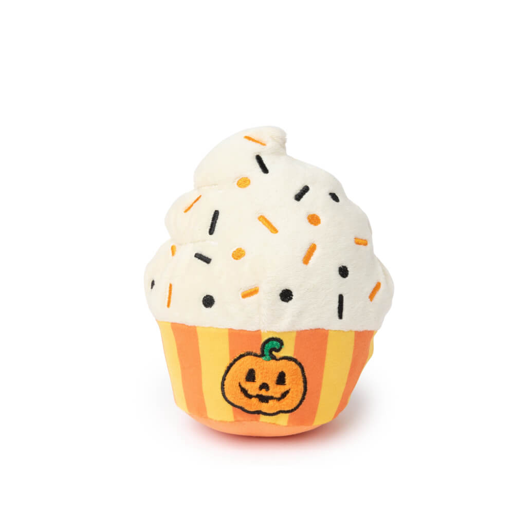 FuzzYard Halloween Plush Dog Toy | Happy Pumpkin Cupcake