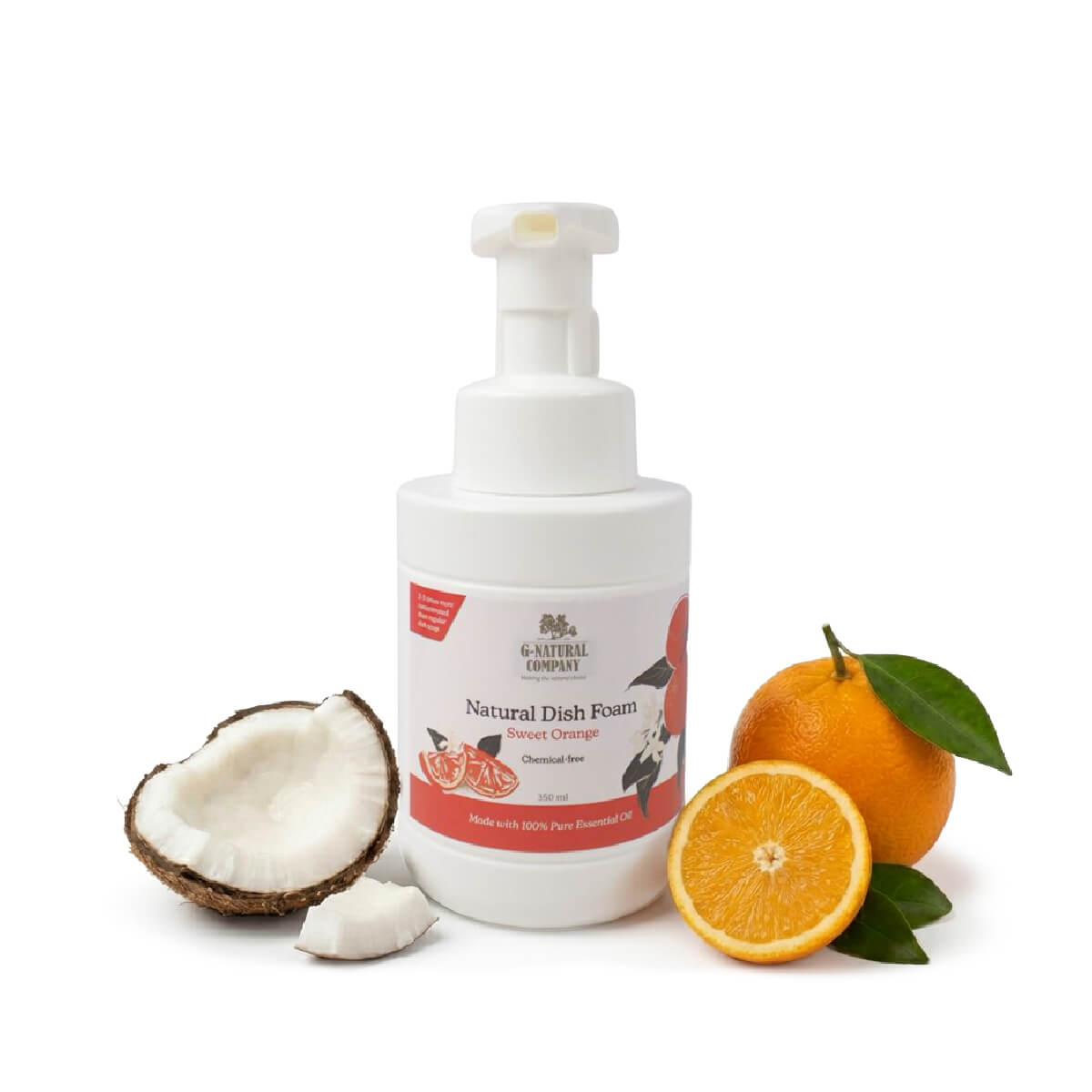 G-Natural Baby and Pet-Safe Dish Foam | Sweet Orange