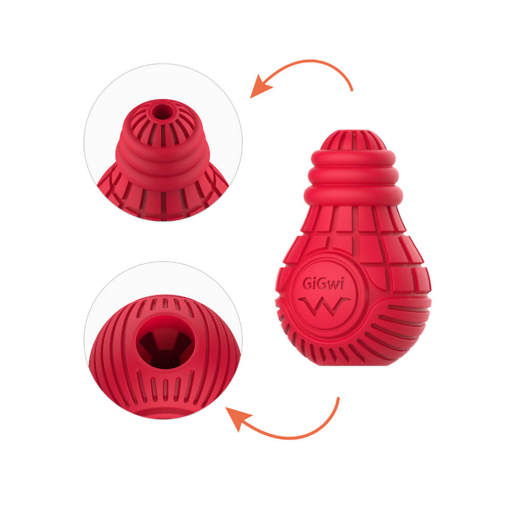 GiGwi Bulb Rubber Treats Dispensing & Chew Toy
