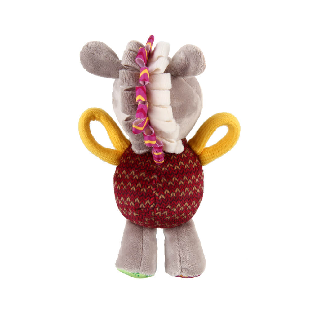 GiGwi Plush Friendz Tug Dog Toy | Donkey