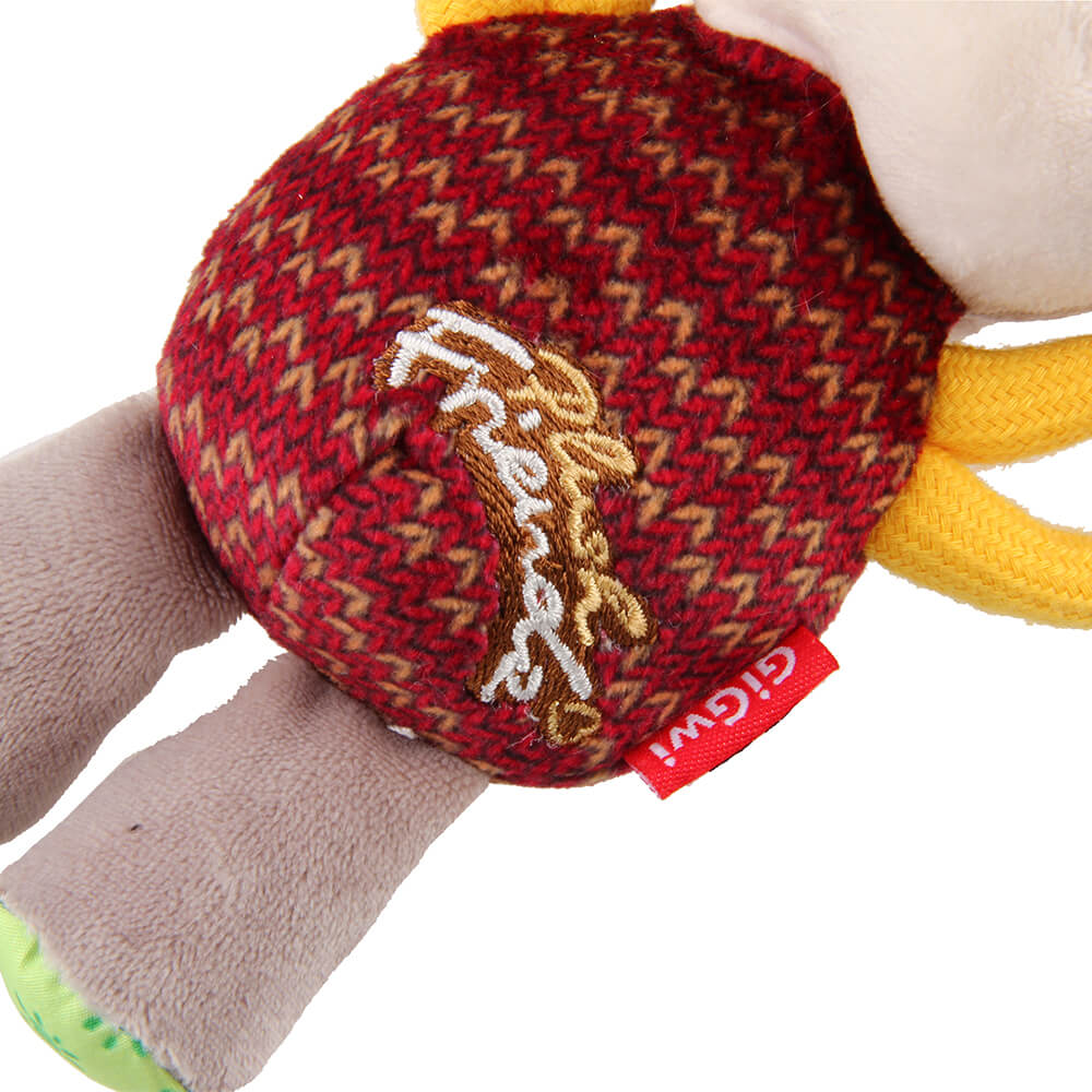 GiGwi Plush Friendz Tug Dog Toy | Donkey