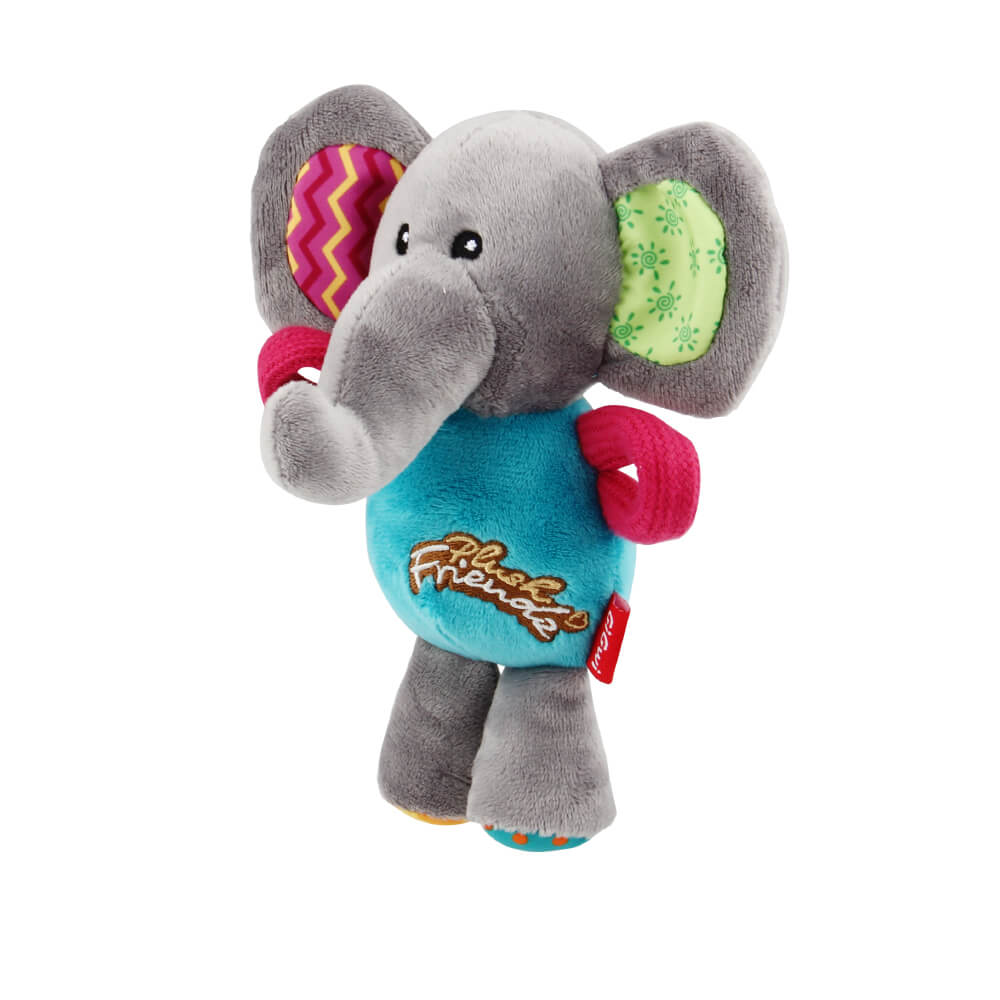 GiGwi Plush Friendz Tug Dog Toy | Elephant