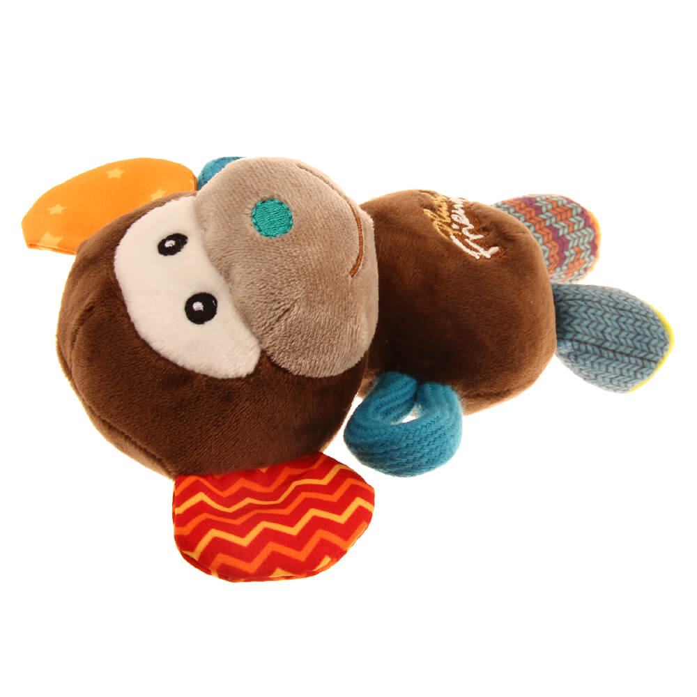 GiGwi Plush Friendz Tug Dog Toy | Monkey