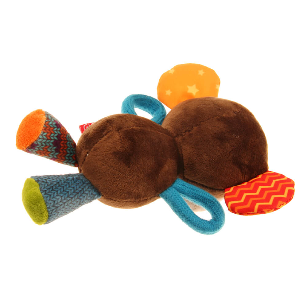 GiGwi Plush Friendz Tug Dog Toy | Monkey