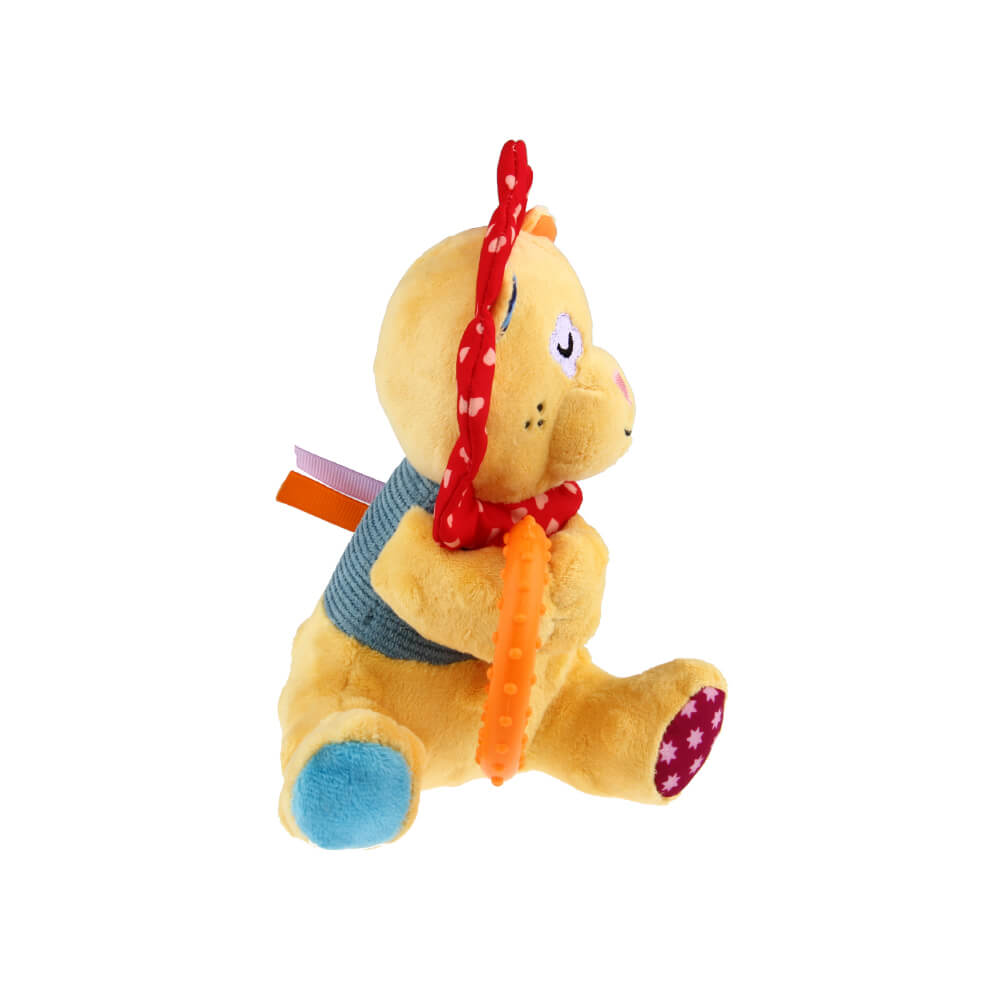 GiGwi Plush Friendz with TPR Ring Dog Toy | Lion