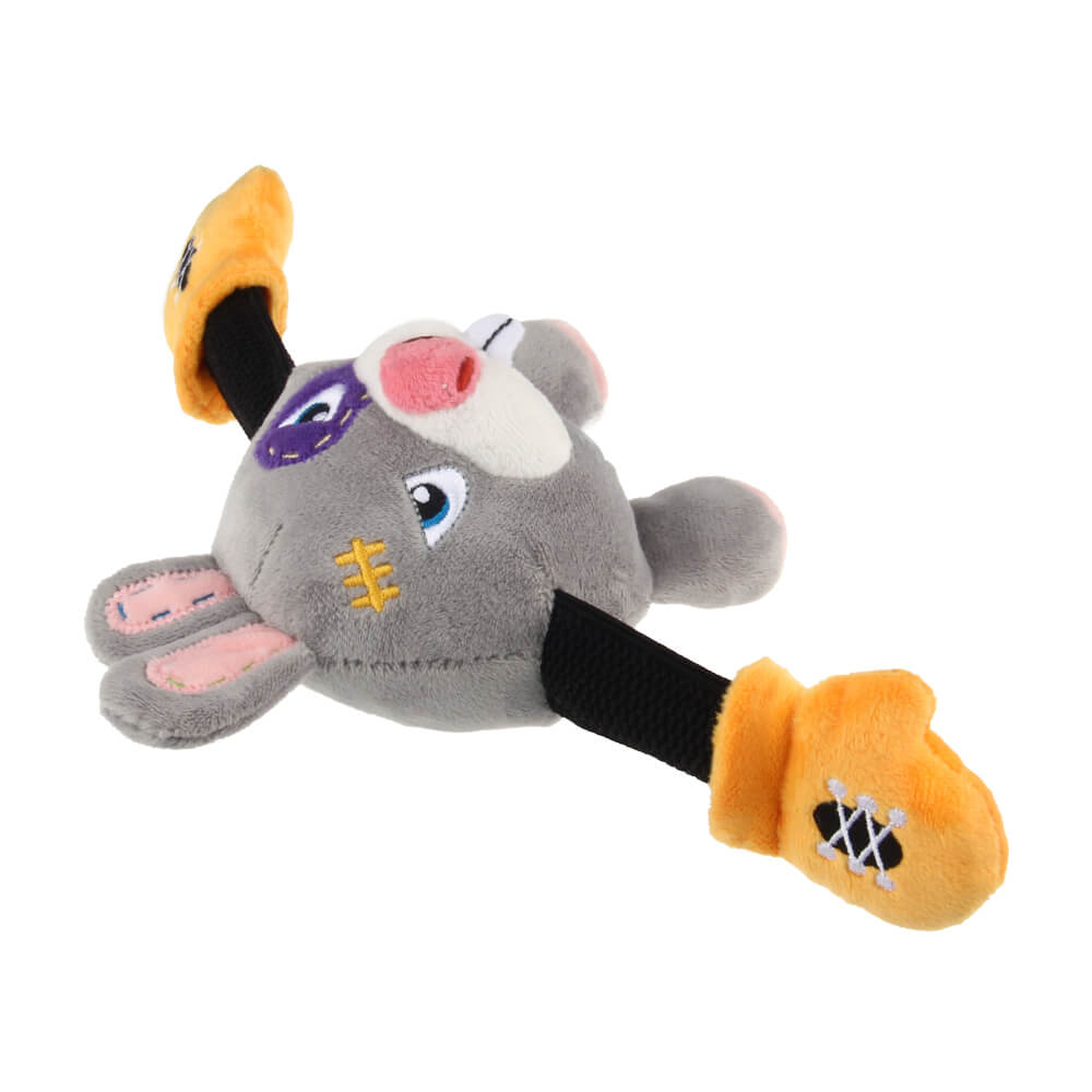 GiGwi Rock Zoo Bungee Plush Dog Toy | Rabbit
