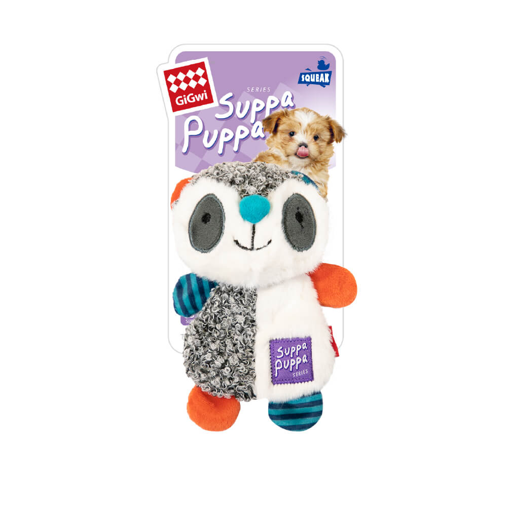 GiGwi Suppa Puppa Plush Toy for Puppies | Raccoon