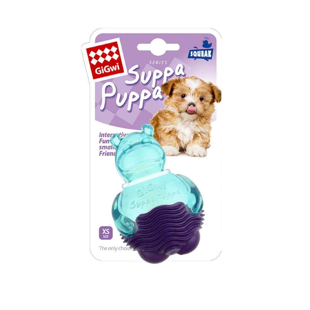 GiGwi Suppa Puppa Standing Hippo for Puppies