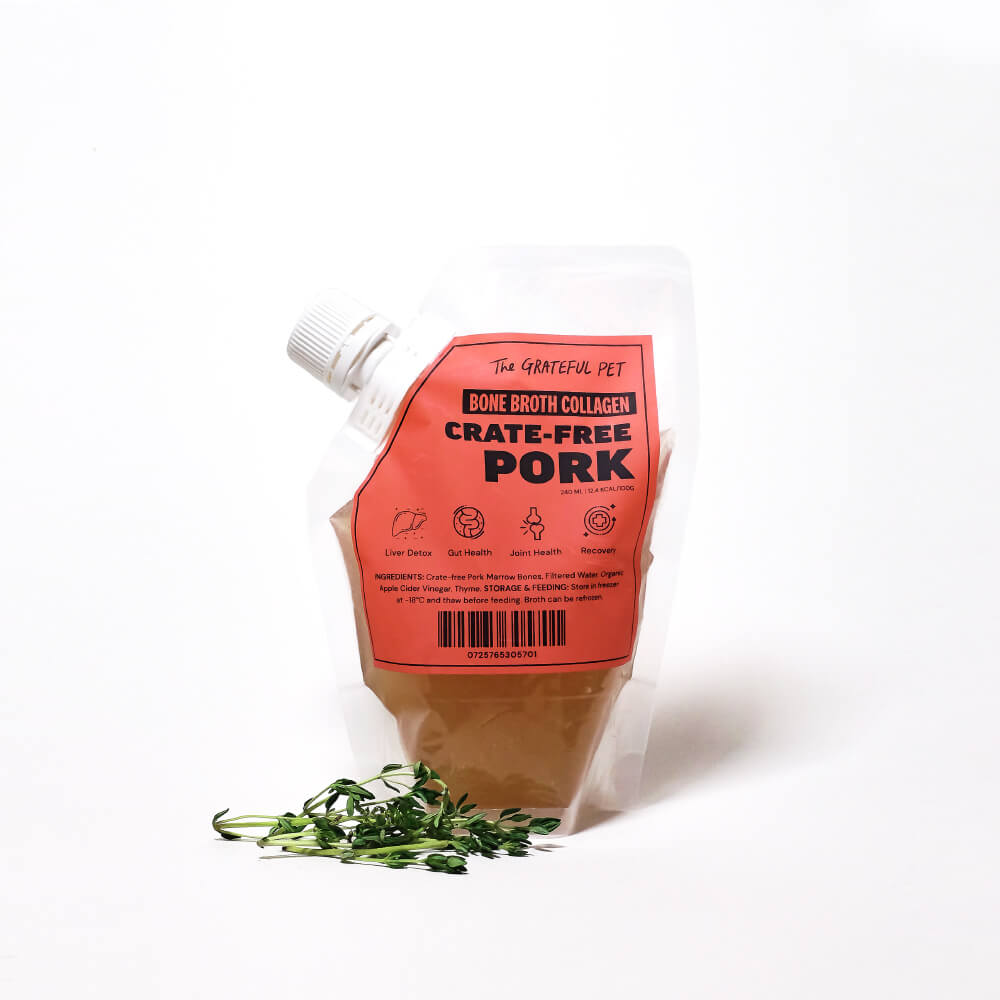 The Grateful Pet Bone Broth Collagen | Pork