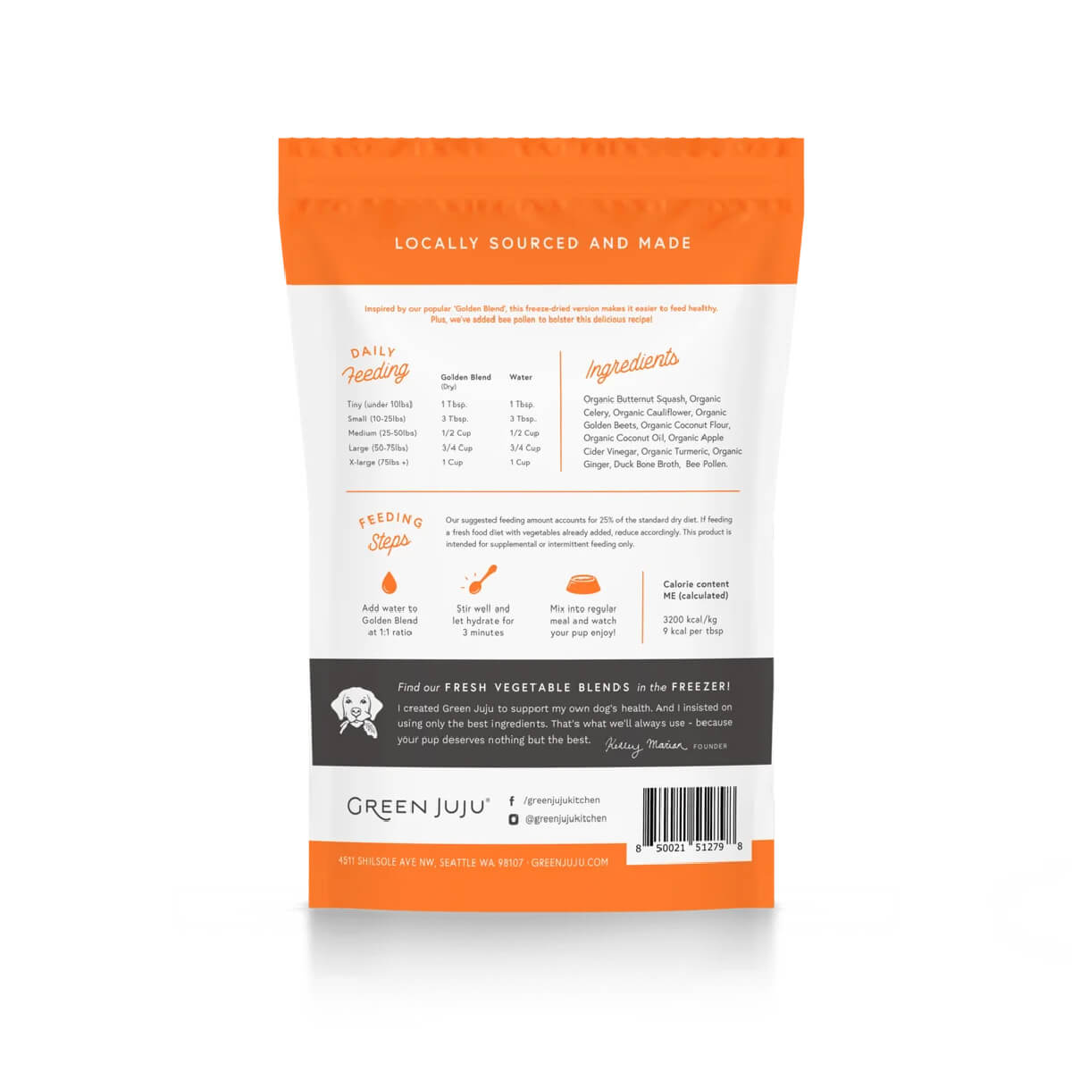 Green Juju Freeze-dried Golden Blend With Bee Pollen