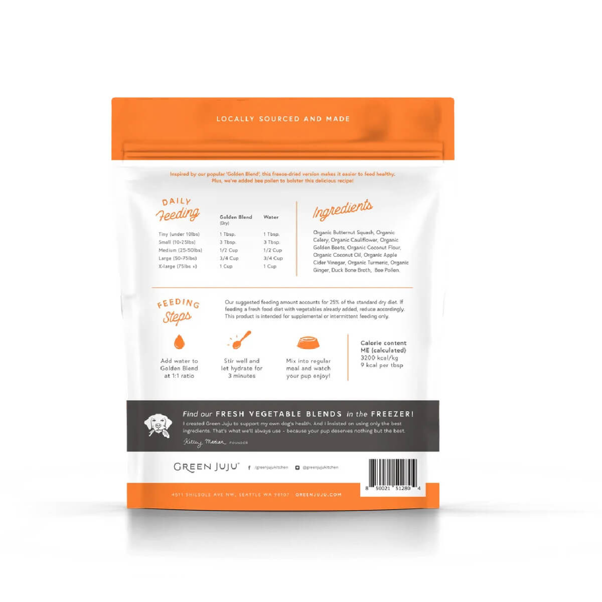 Green Juju Freeze-dried Golden Blend With Bee Pollen