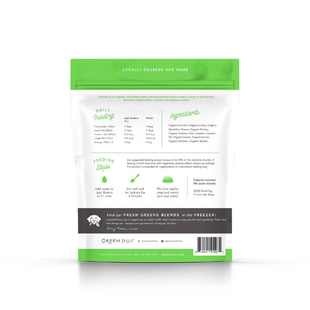 Green Juju Freeze-dried Just Greens Blend with Nettles