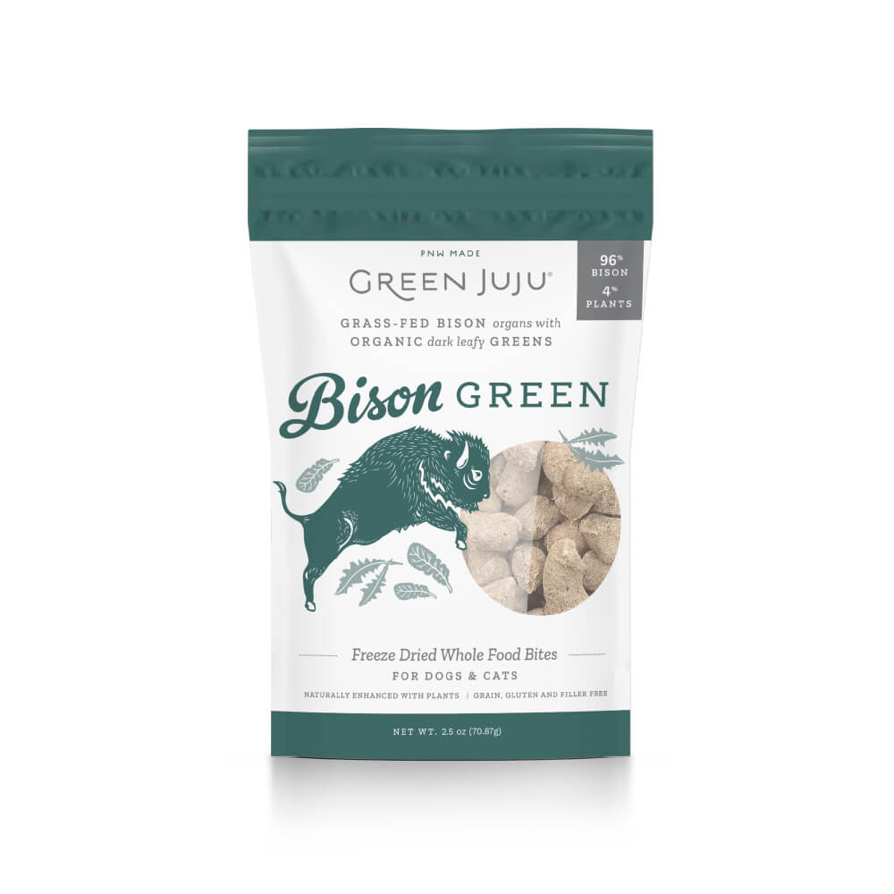 Green Juju Freeze-dried Treat/Topper | Bison Green