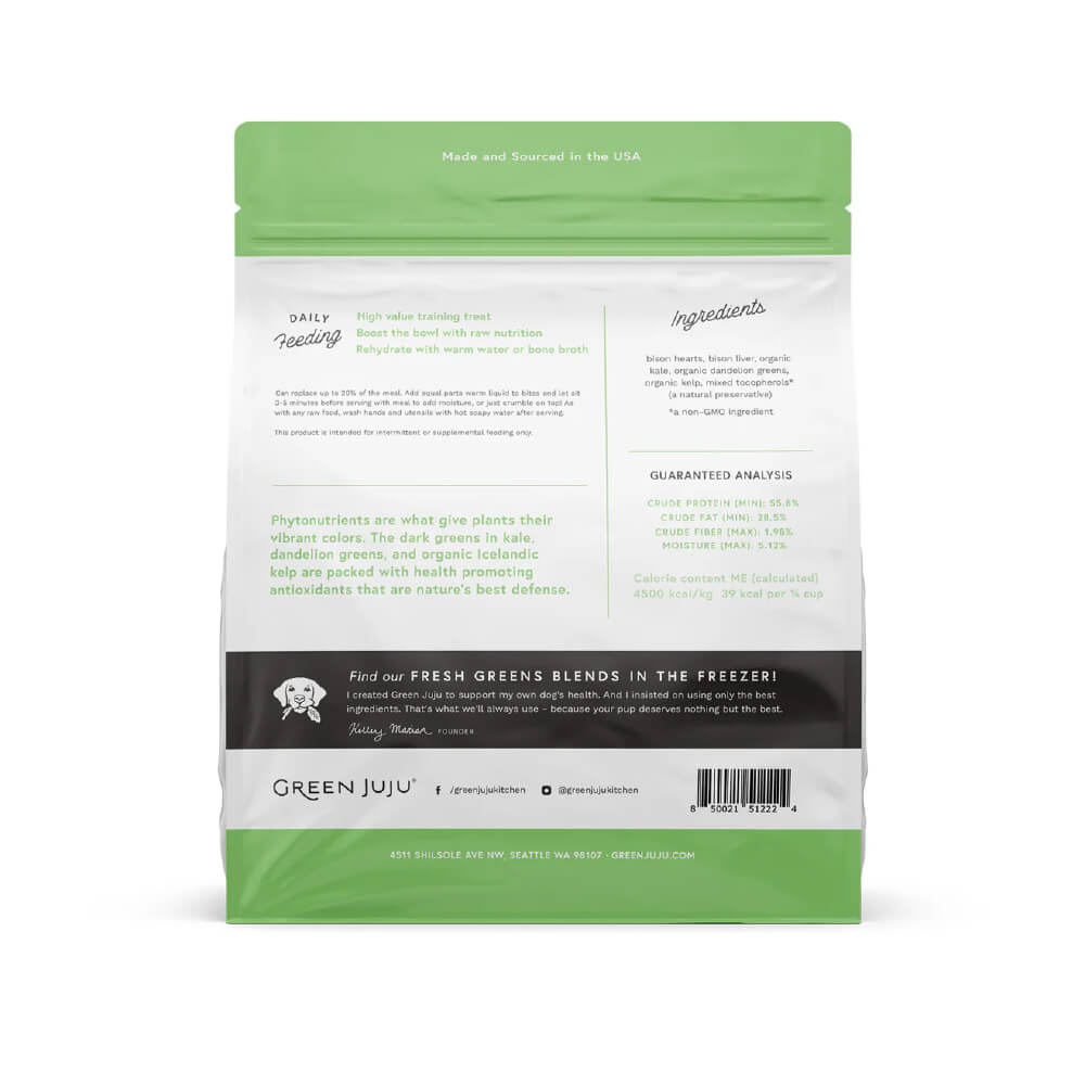 Green Juju Bison Green Whole Food Bites