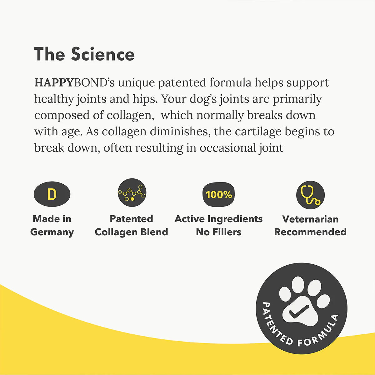 Happy Days Collagen Joint Supplement for Adult Dogs