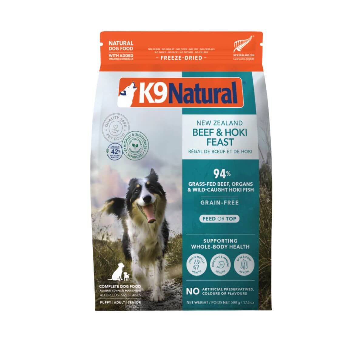 K9 Natural Freeze-dried Hoki & Beef Feast (500g/1.8kg/3.6kg)