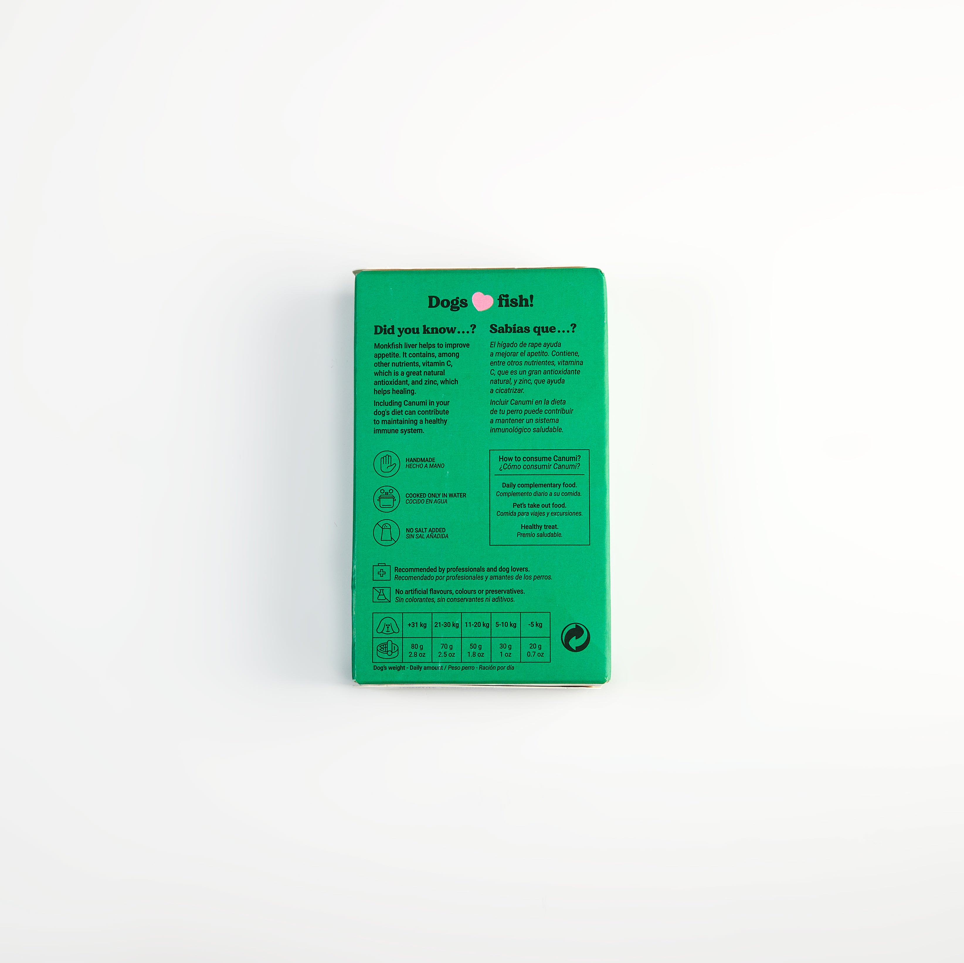 Canumi Monkfish Liver for Dogs and Cats