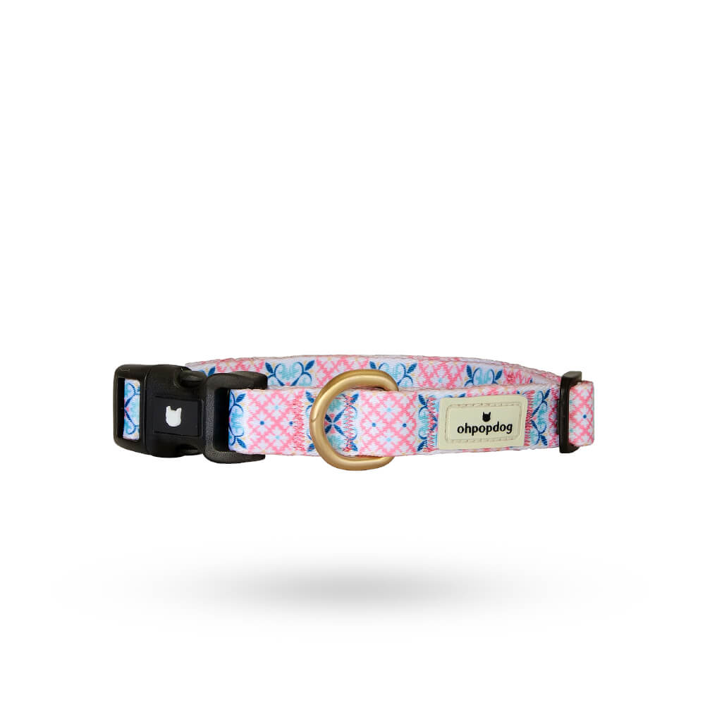 Ohpopdog Nylon Collar | Bibik Pink