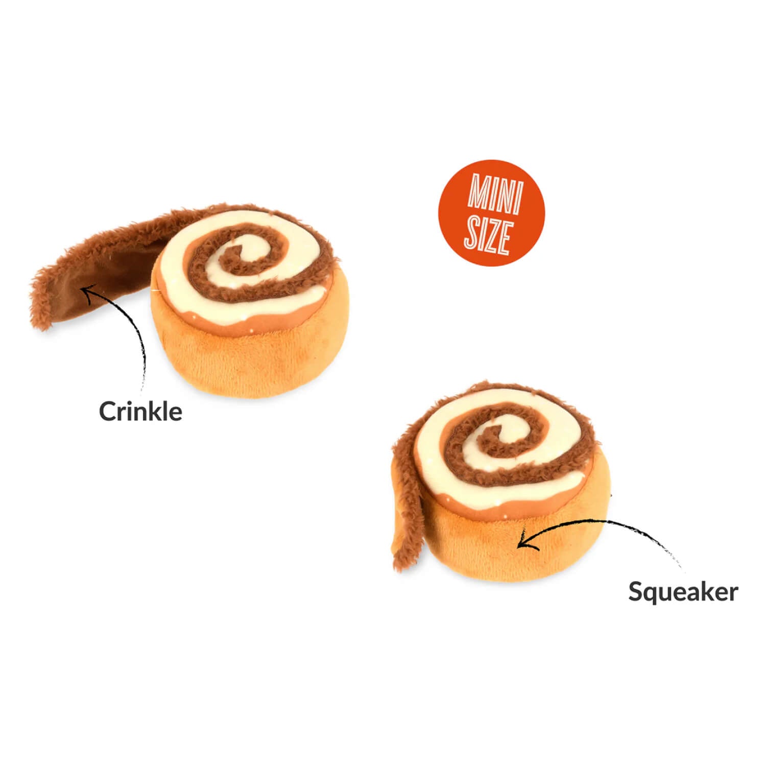 PLAY Pup Cup Cafe Cinnamon Roll Toy