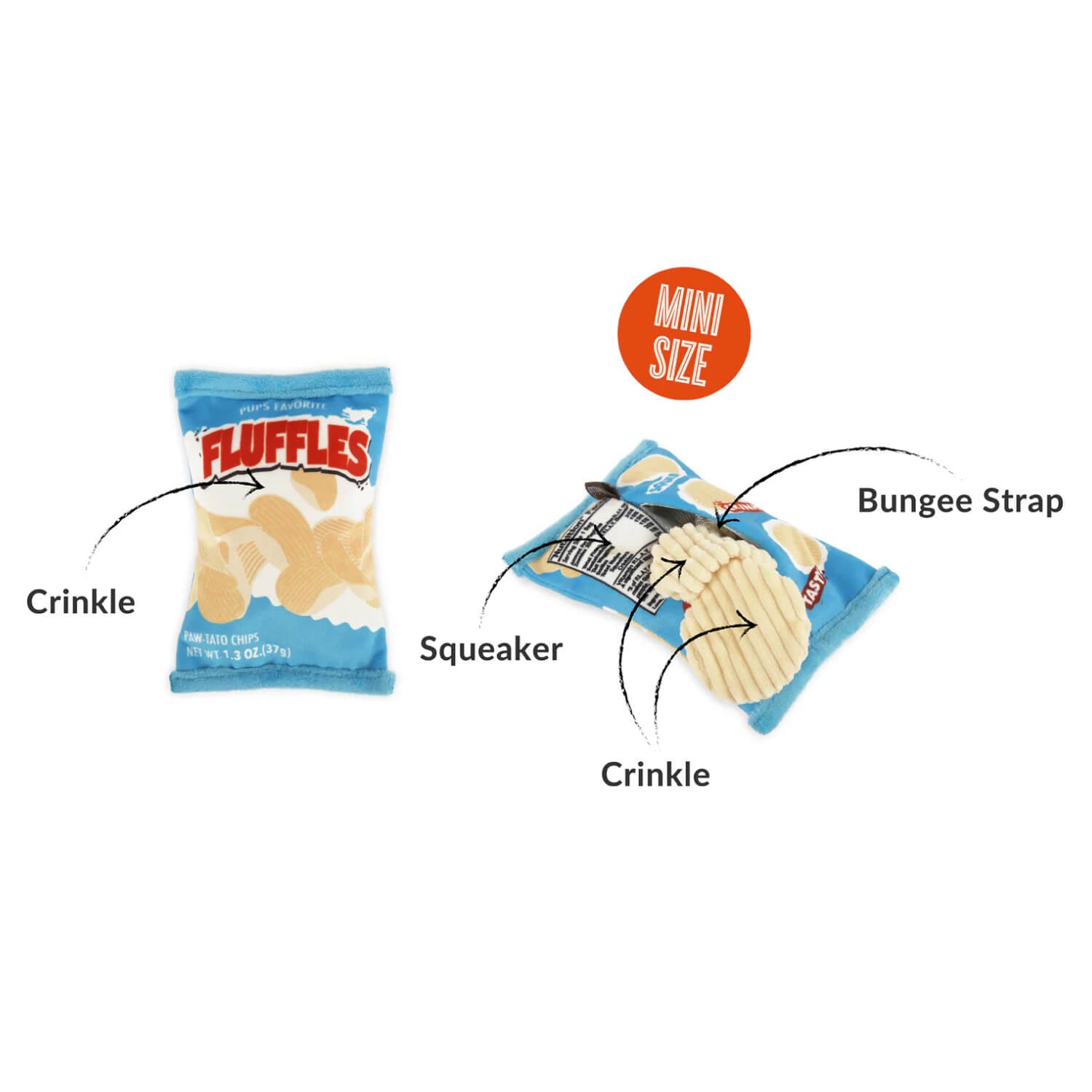PLAY Snack Attack Fluffles Chips Plush Toy