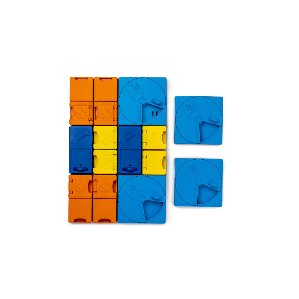 Pawzler Modular Dog Puzzle | Rainbow Set (Mega)