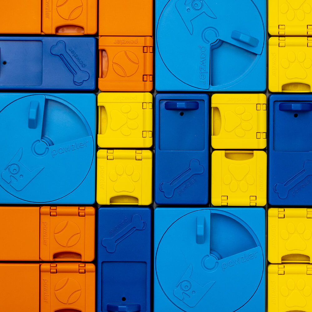 Pawzler Modular Dog Puzzle | Rainbow Set (Mini)