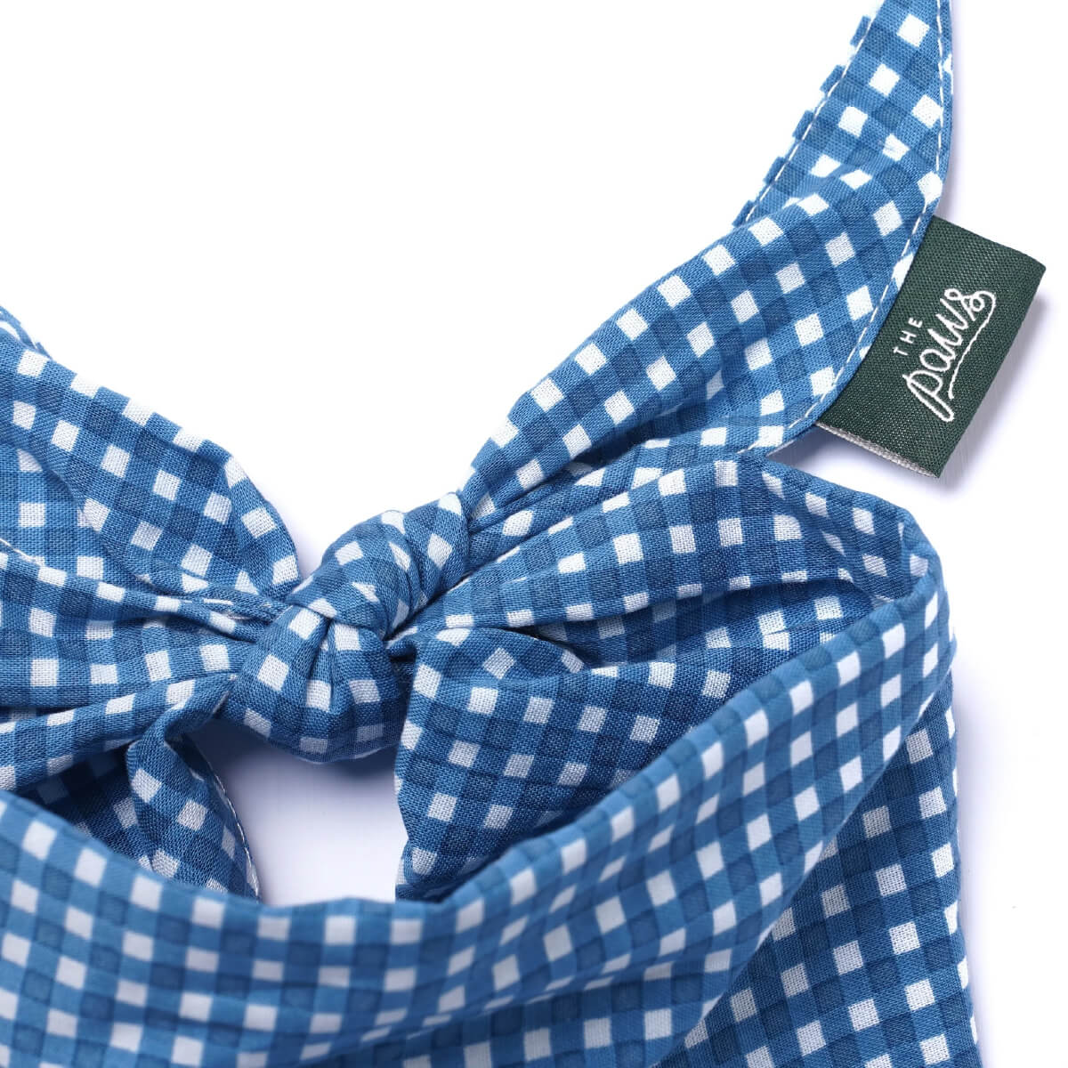The Paws Bandana | Blue Gingham