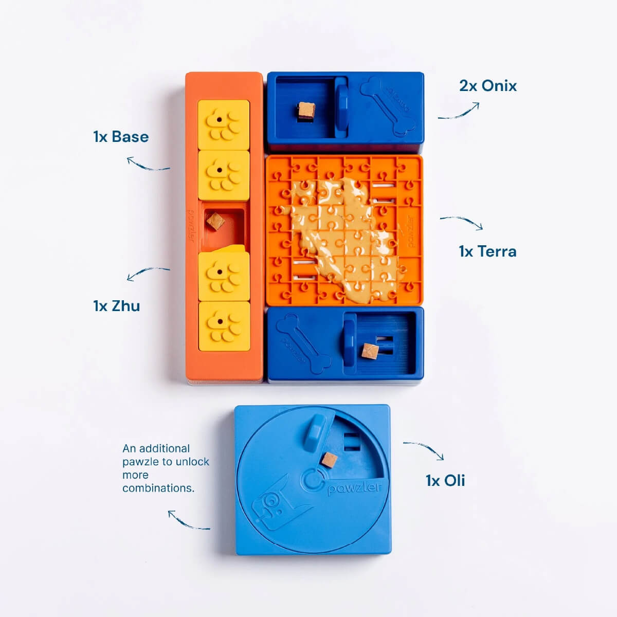 Pawzler Modular Dog Puzzle | Beginner Set (Mini)