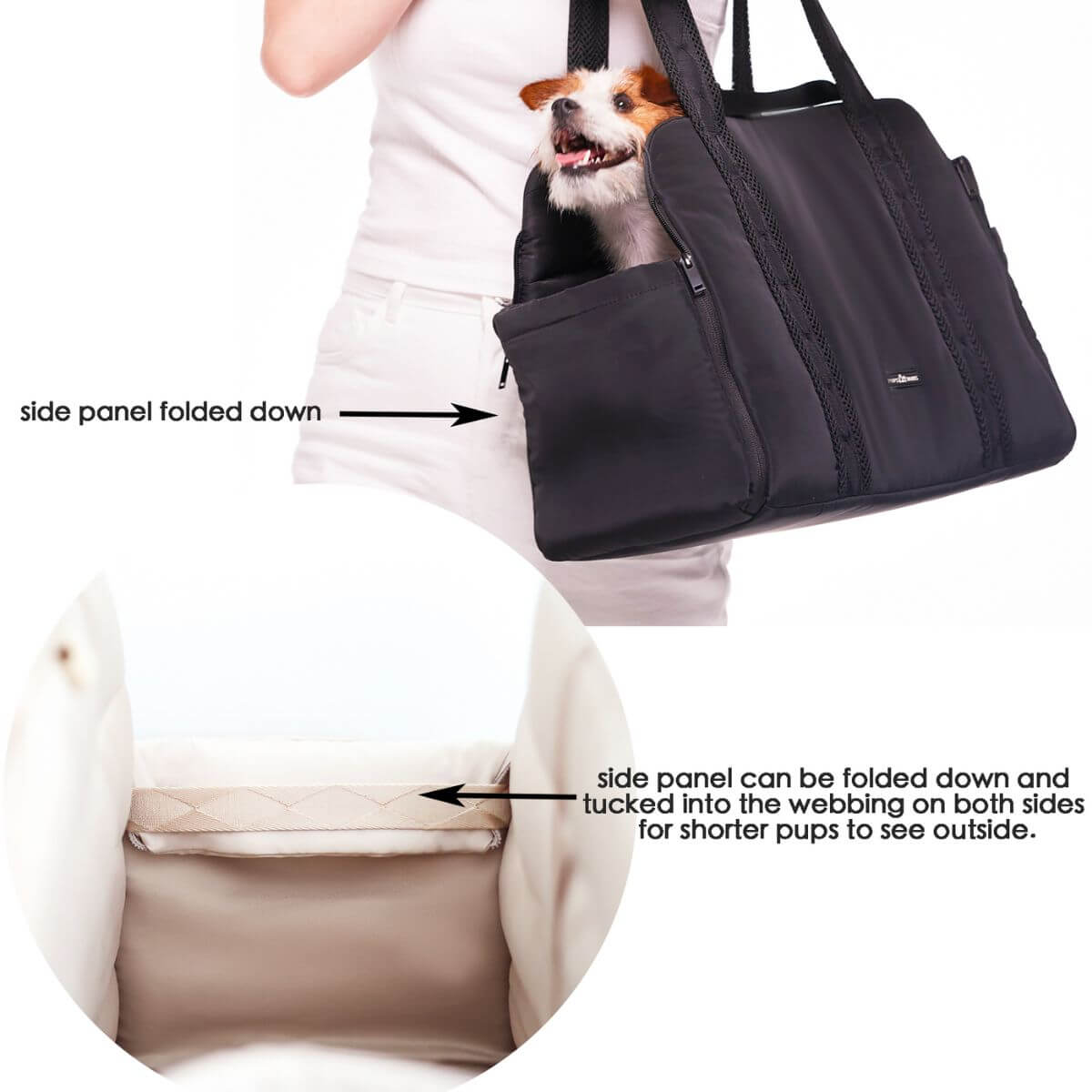 Pups and Bubs Everywhere Convertible Tote Bag Carrier.
