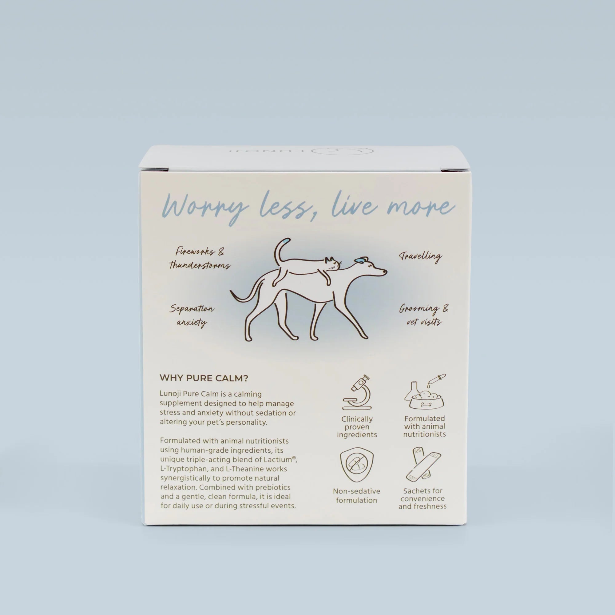 Lunoji Pure Calm Supplement for Dogs & Cats