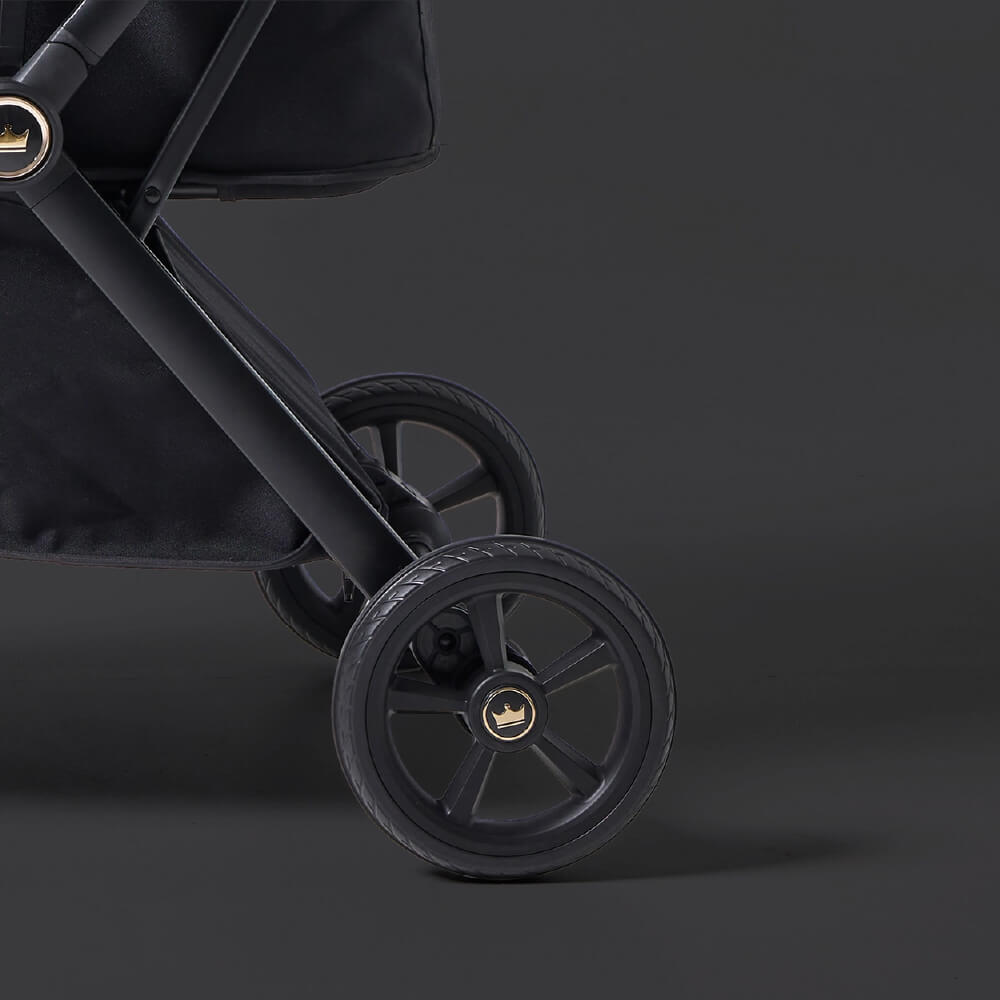 Royal Tails Gloria Foldable Pet Stroller | Black