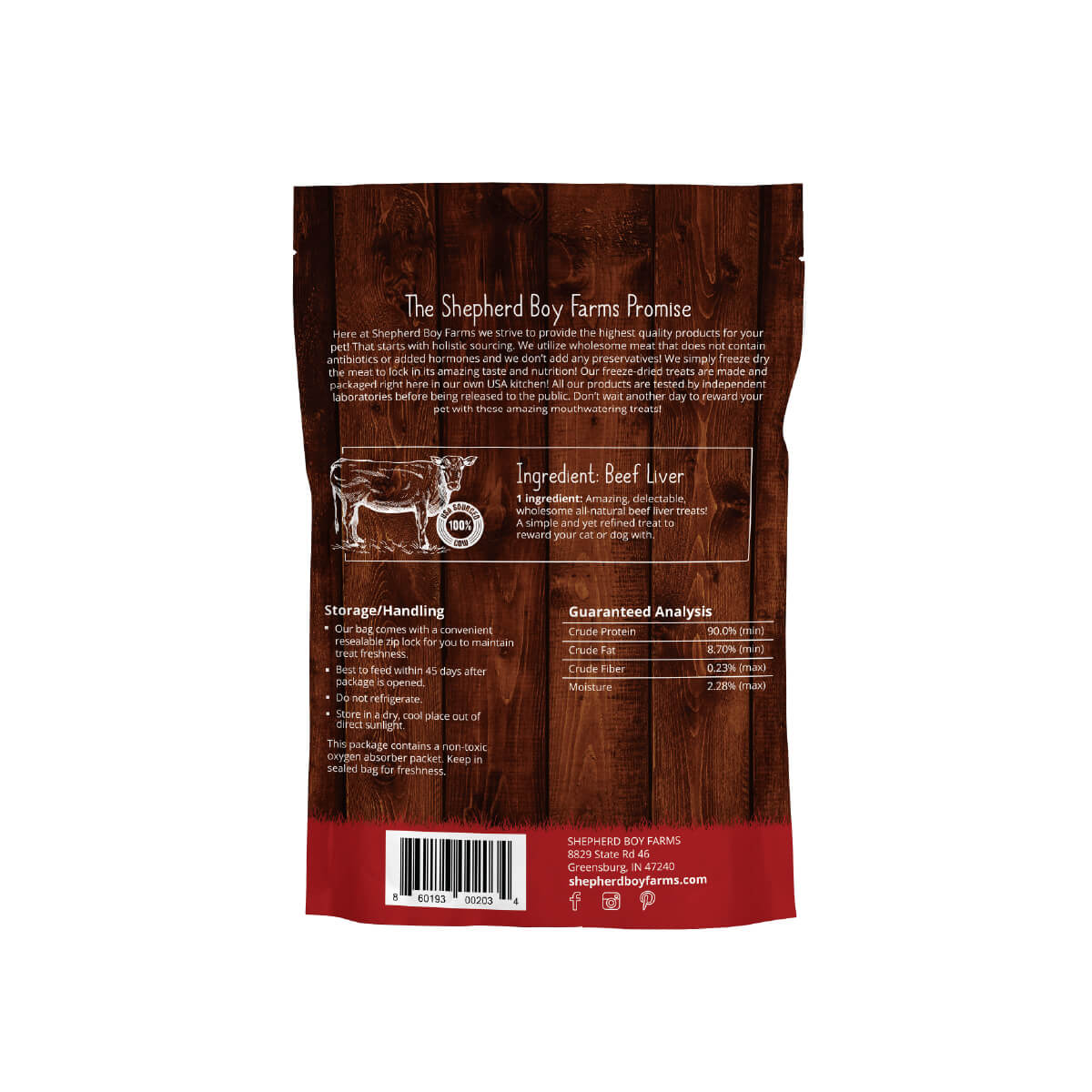 Shepherd Boy Farms Freeze-dried Treats | Beef Liver