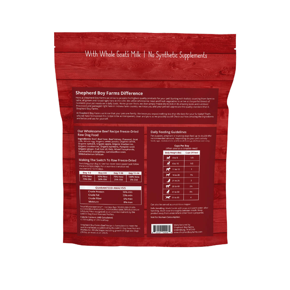 Shepherd Boy Farms Freeze-dried Raw Diet | Beef