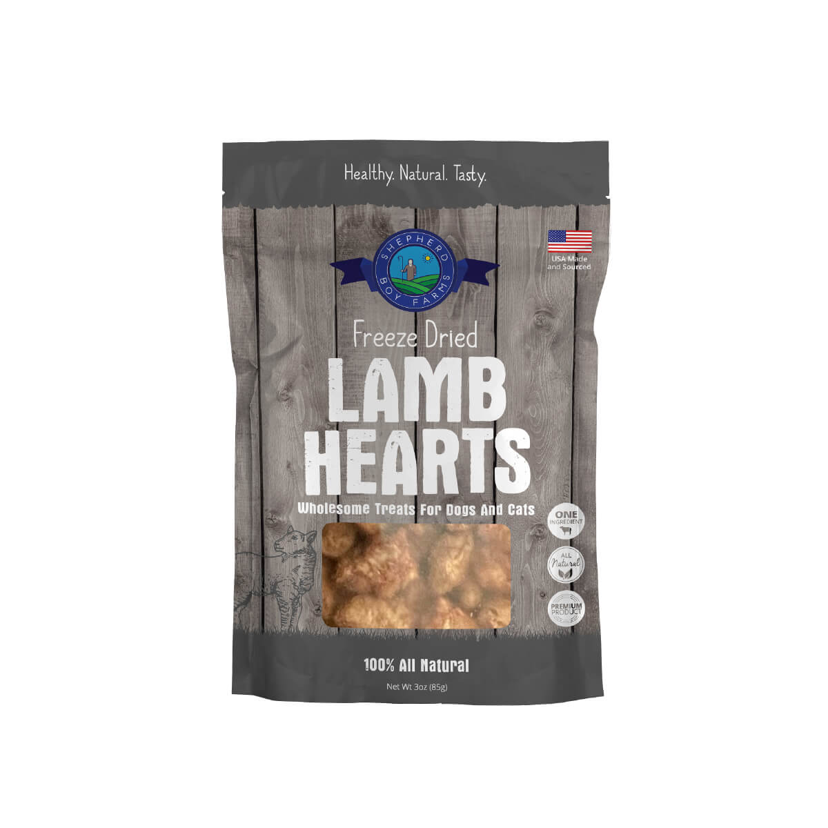 Shepherd Boy Farms Freeze-dried Treats | Lamb Heart
