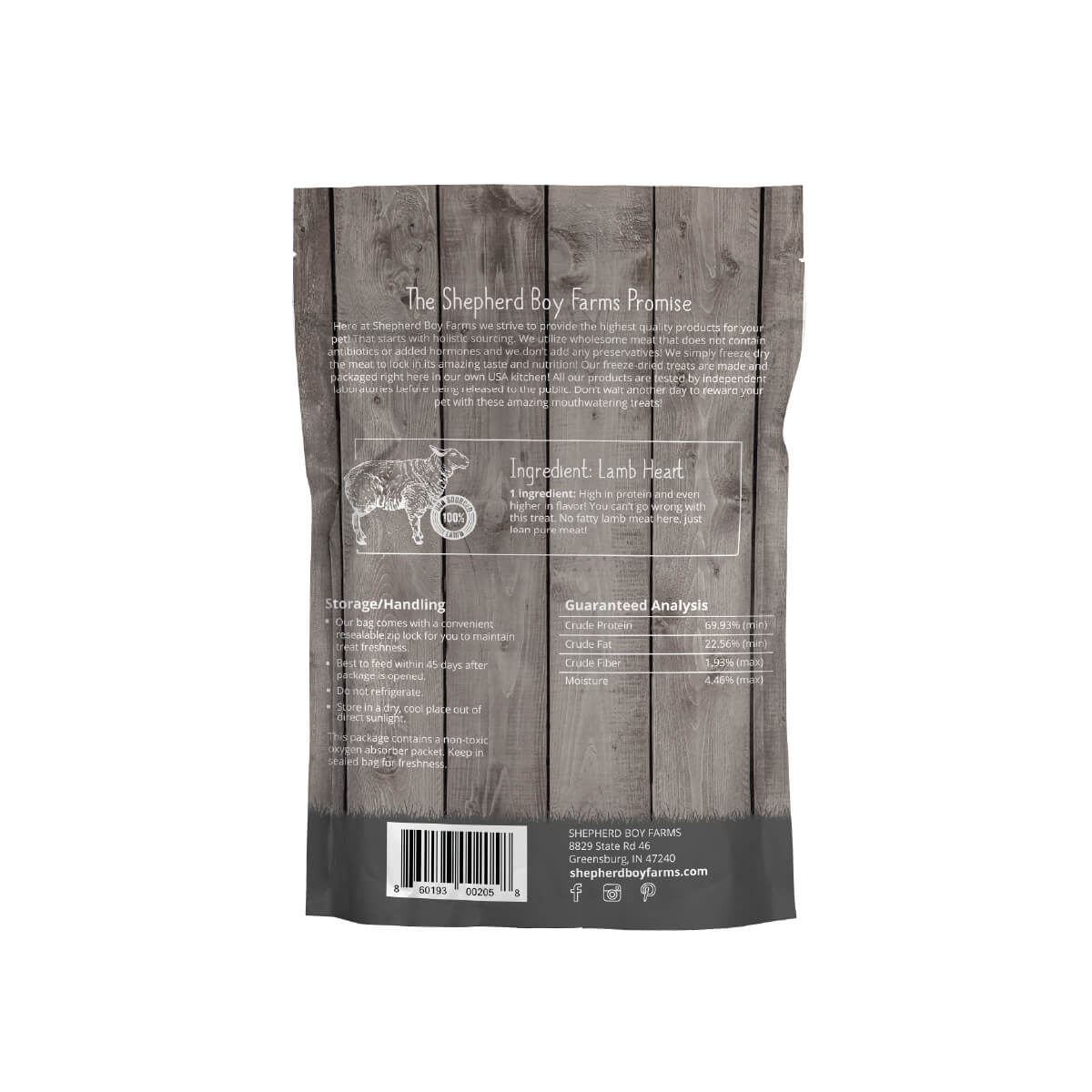 Shepherd Boy Farms Freeze-dried Treats | Lamb Heart