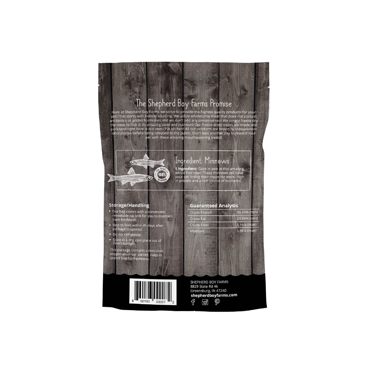 Shepherd Boy Farms Freeze-dried Treats | Minnows