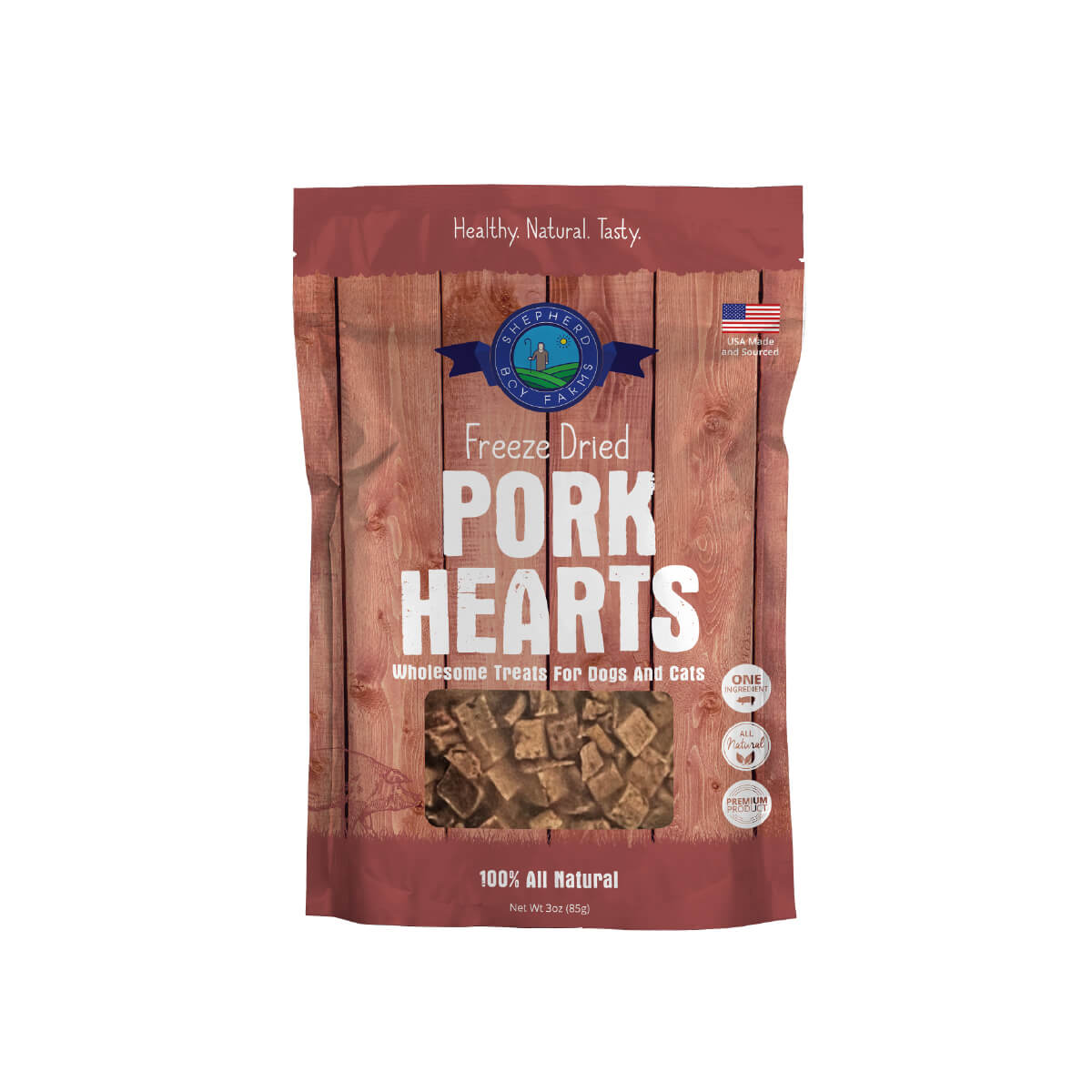 Shepherd Boy Farms Freeze-dried Treats | Pork Heart