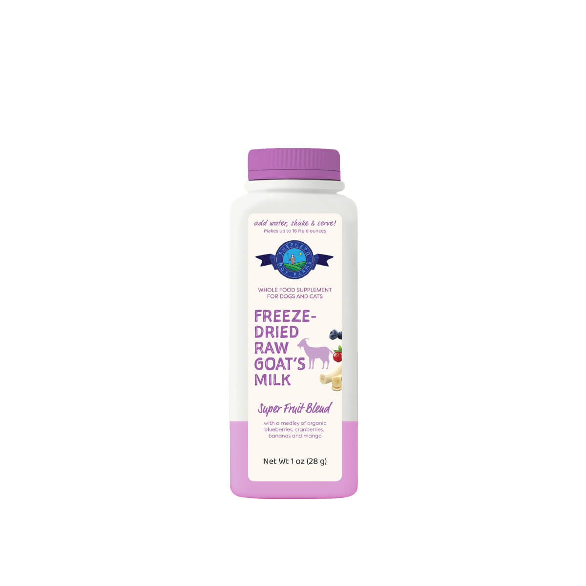 Shepherd Boy Farms Freeze-dried Raw Goat Milk | Fruit Blend